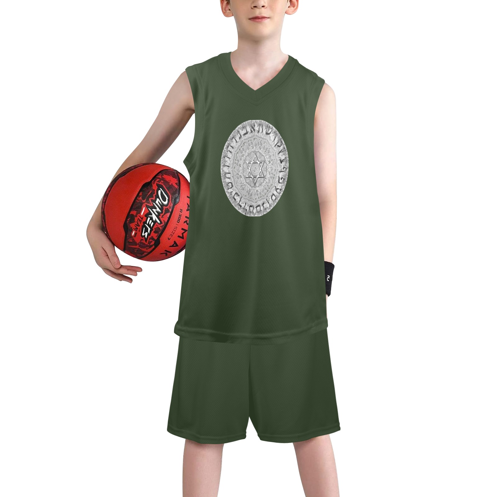 20 Boys' V-Neck Basketball Uniform
