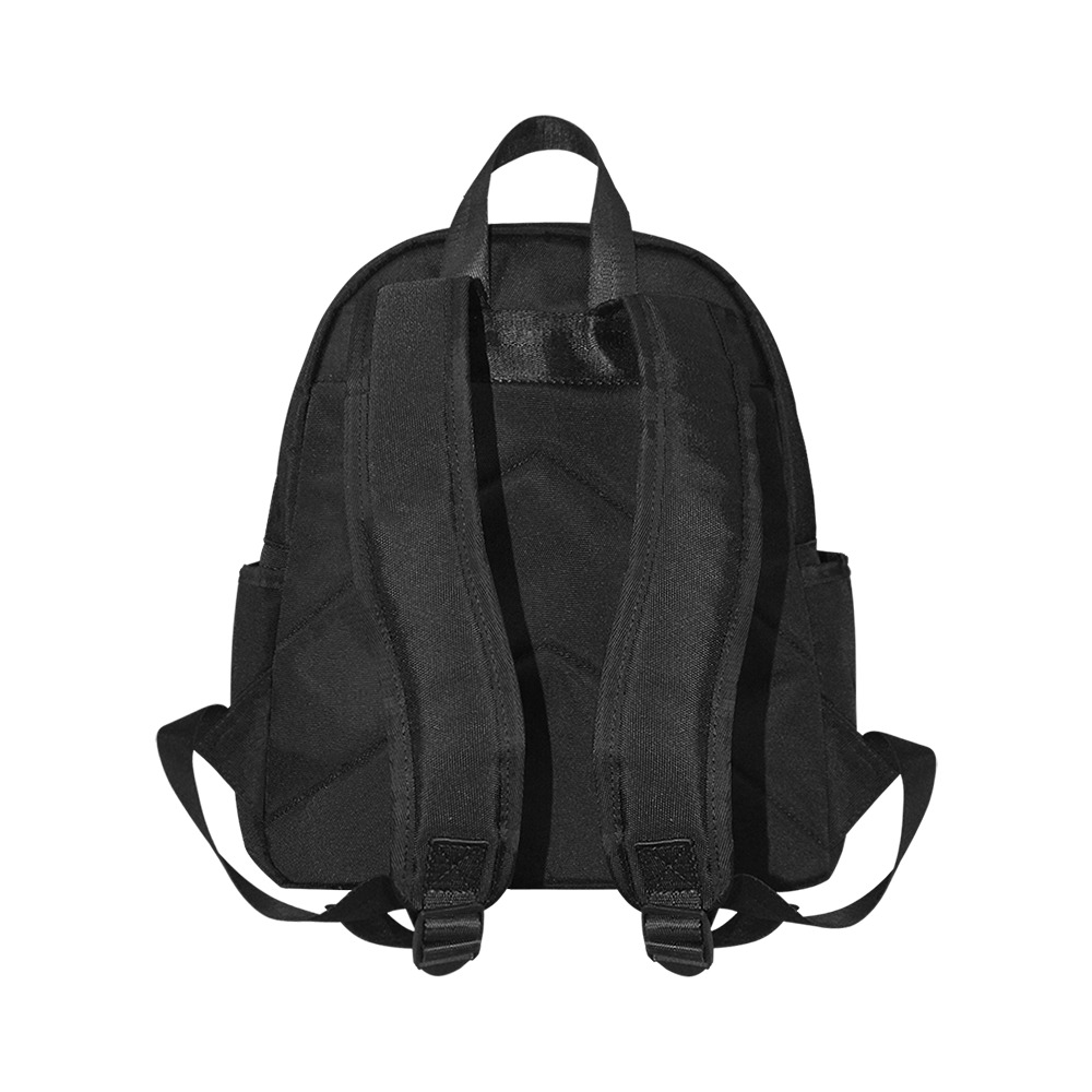Black RL Bookbag Multi-Pocket Fabric Backpack (Model 1684)