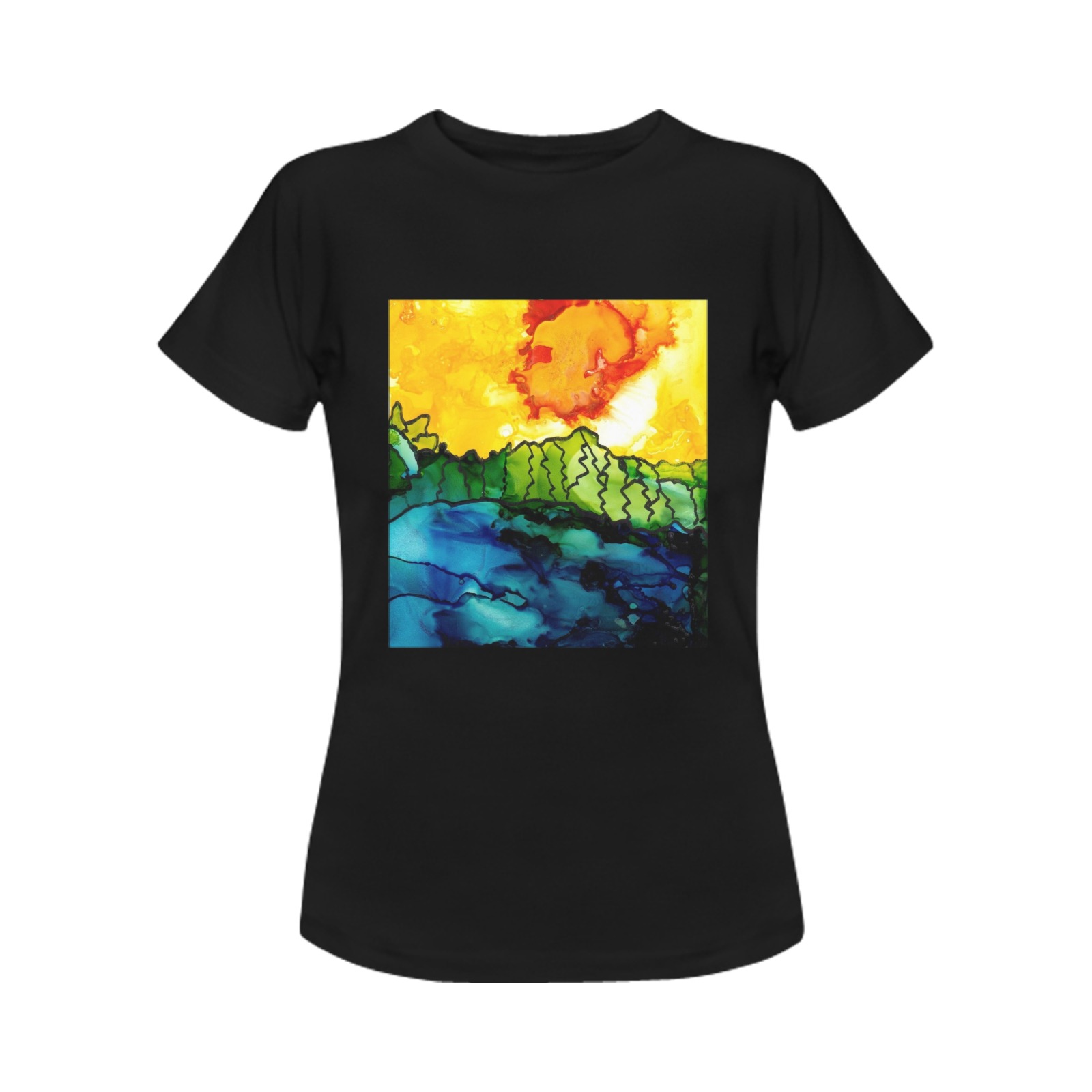 Sunrise 2016 Women's T-Shirt in USA Size (Front Printing Only)