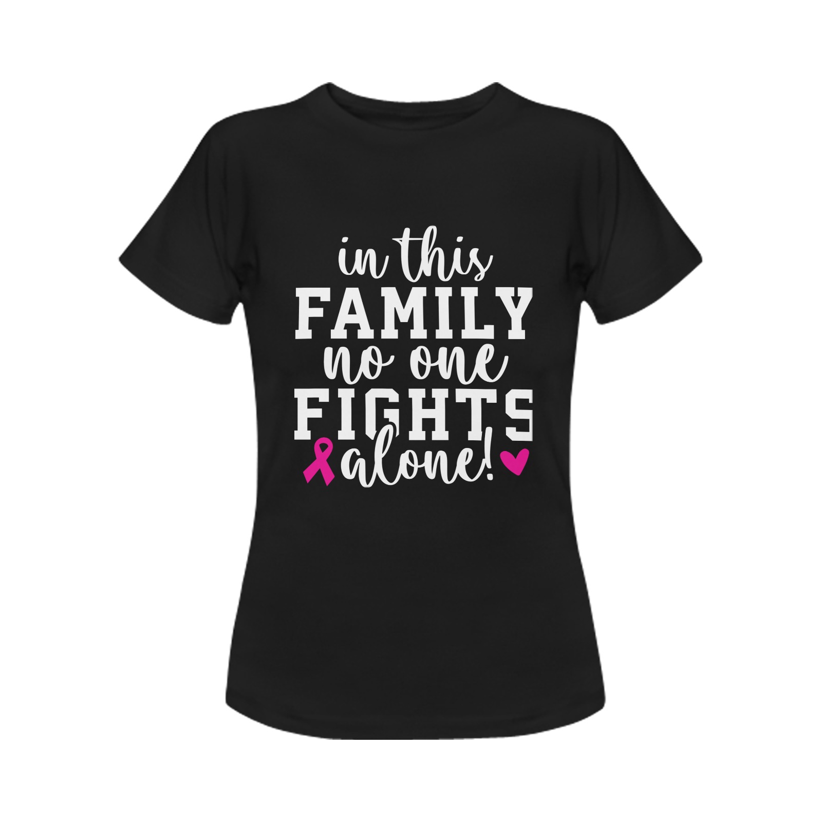 Breast Cancer Awareness2 Women's T-Shirt in USA Size (Two Sides Printing)