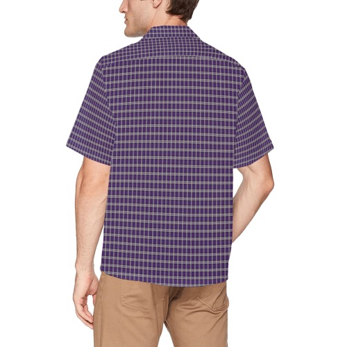 checks (28) Hawaiian Shirt with Chest Pocket (Model T58)