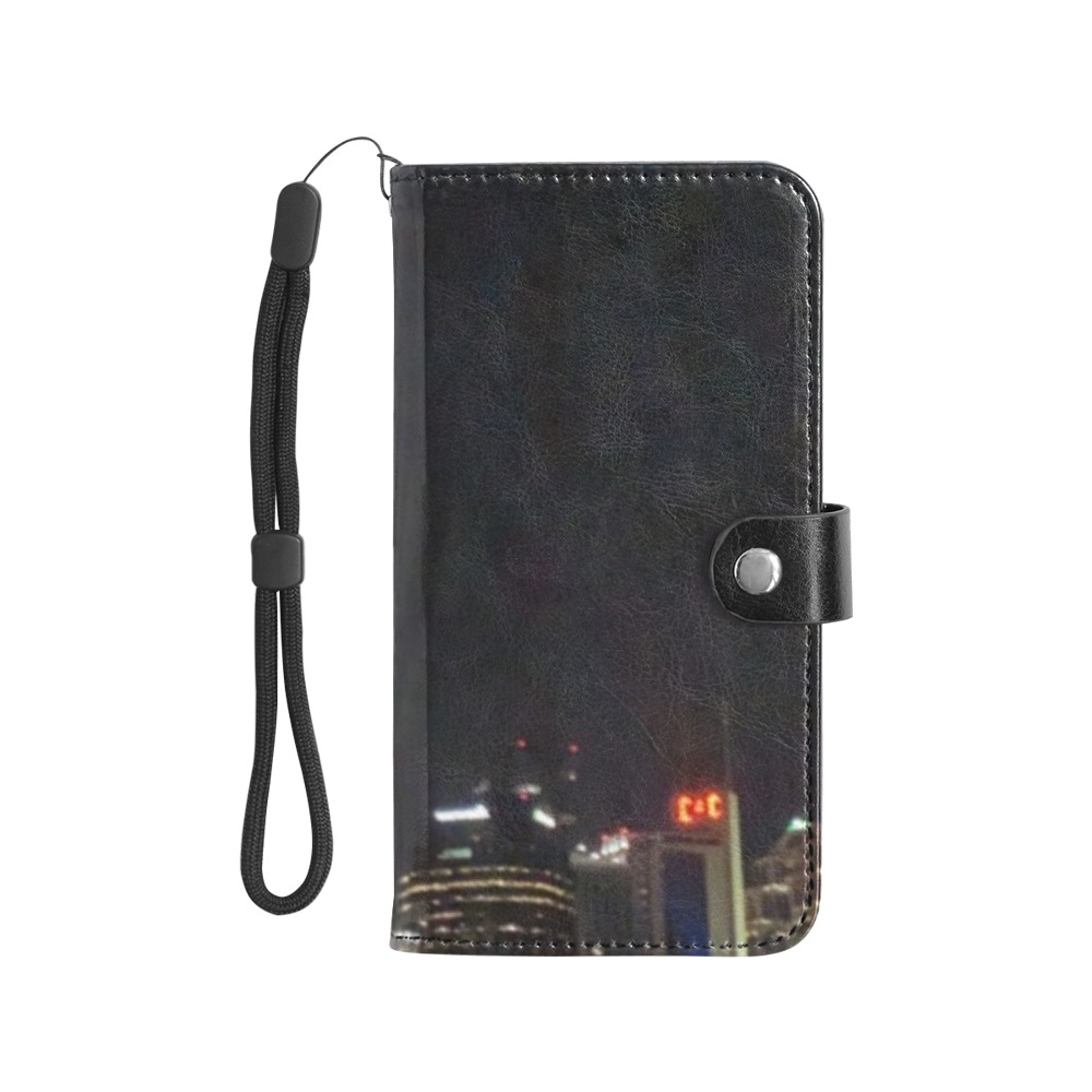 Downtown Nashville Phone Case Flip Leather Purse for Mobile Phone/Large (Model 1703)