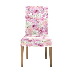 peonies Removable Dining Chair Cover