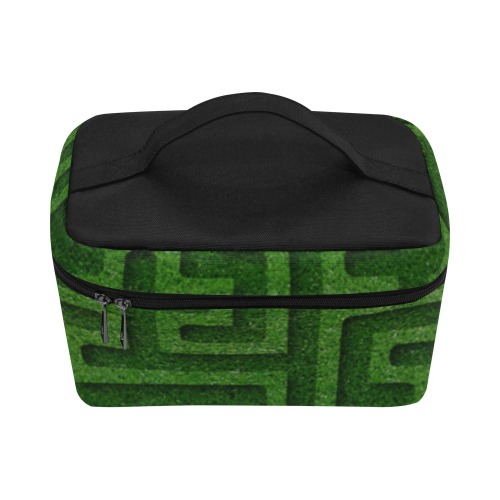 Green Maze Cosmetic Bag/Large (Model 1658)