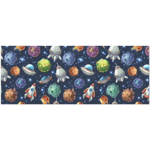 Comic Space And Spaceships Pattern Gift Wrapping Paper 58"x 23" (1 Roll)