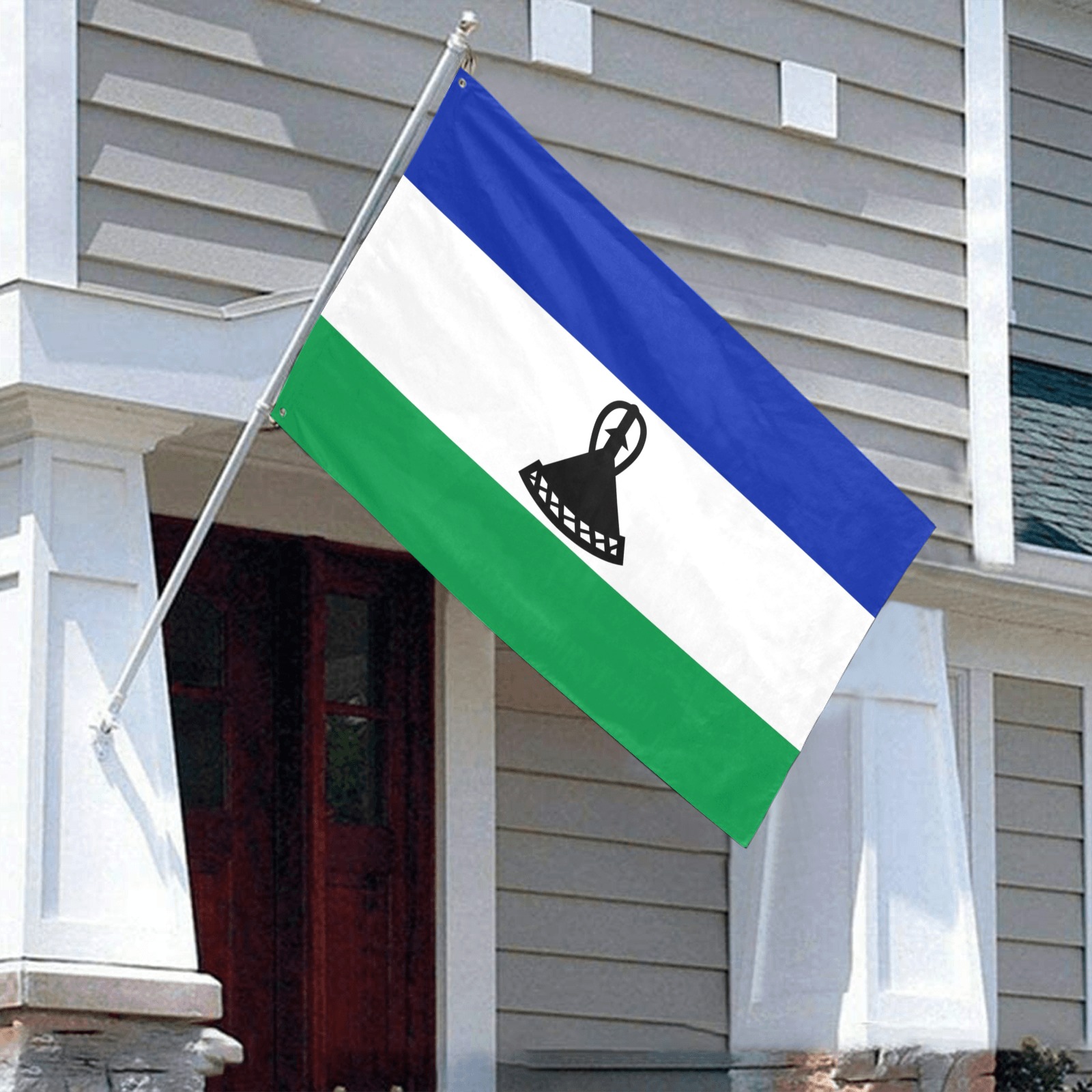 Lesotho Flag Current Garden Flag 59"x35"