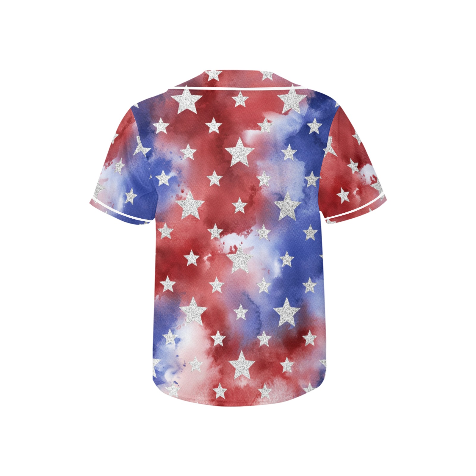 4th of july stars 1 All Over Print Baseball Jersey for Kids (Model T50)