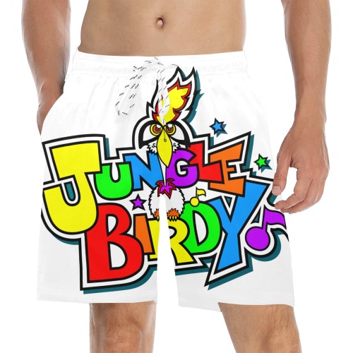 ITEM 09 _ SWIM TRUNKS - JBY LOGO Men's Mid-Length Beach Shorts (Model L51)