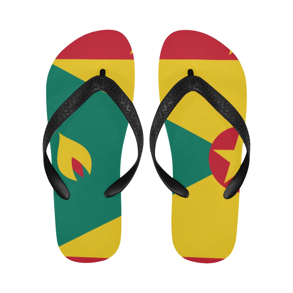 Grenada Flag Flip Flops for Men/Women (Model 040)