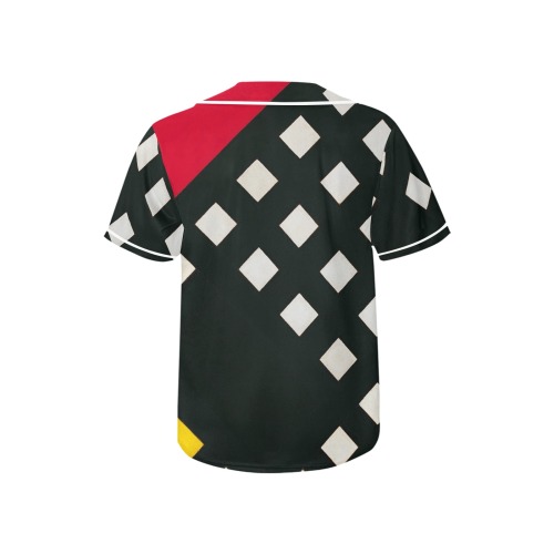 Counter-composition XV by Theo van Doesburg- All Over Print Baseball Jersey for Kids (Model T50)