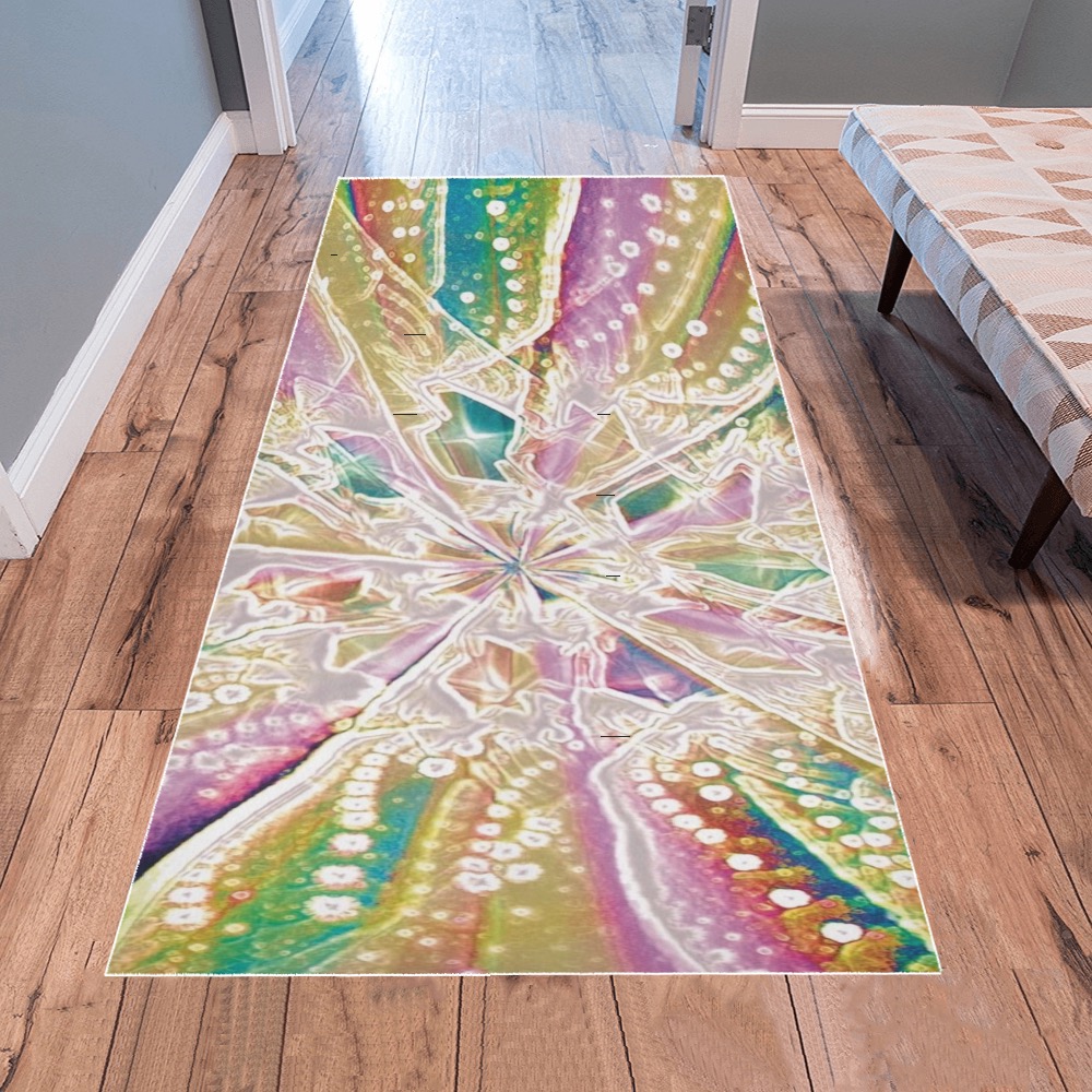 Abstract vibes Area Rug 7'x3'3''