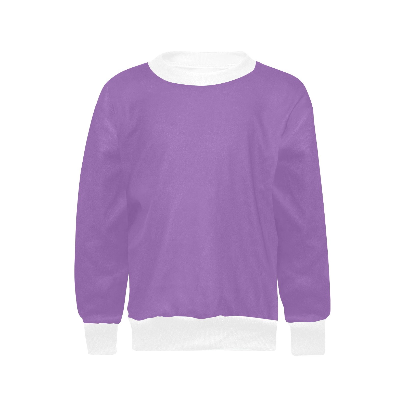 Amethyst Orchid Girls' All Over Print Crew Neck Sweater (Model H49)