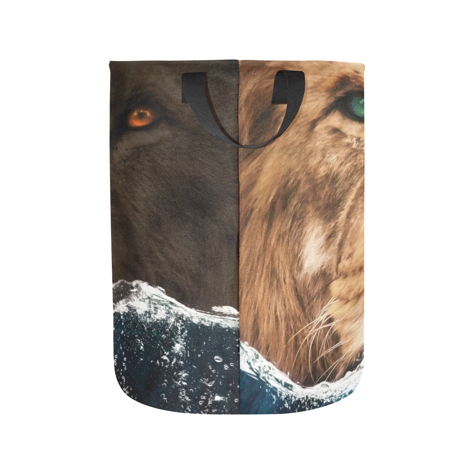 Lion behind the Ocean Laundry Bag (Large)
