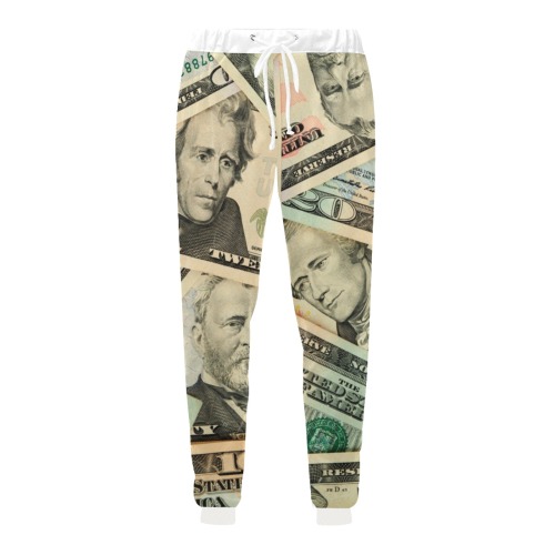 US PAPER CURRENCY Unisex All Over Print Sweatpants (Model L11)