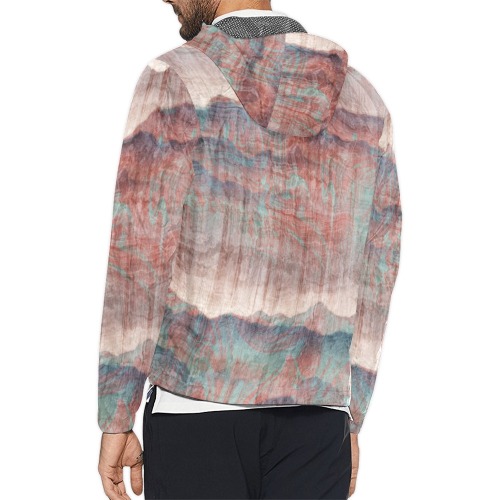Distressed_native_style_A Unisex All Over Print Windbreaker (Model H23)