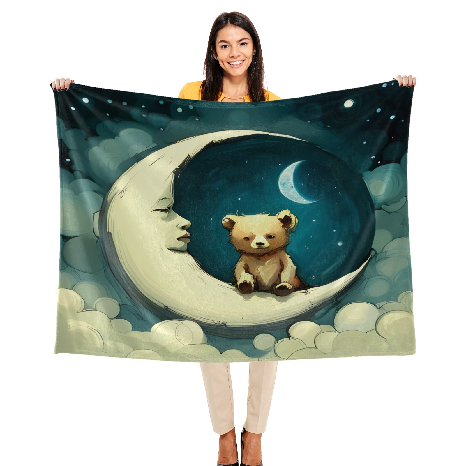 Little Bears 10 Ultra-Soft Micro Fleece Blanket 50"x40"