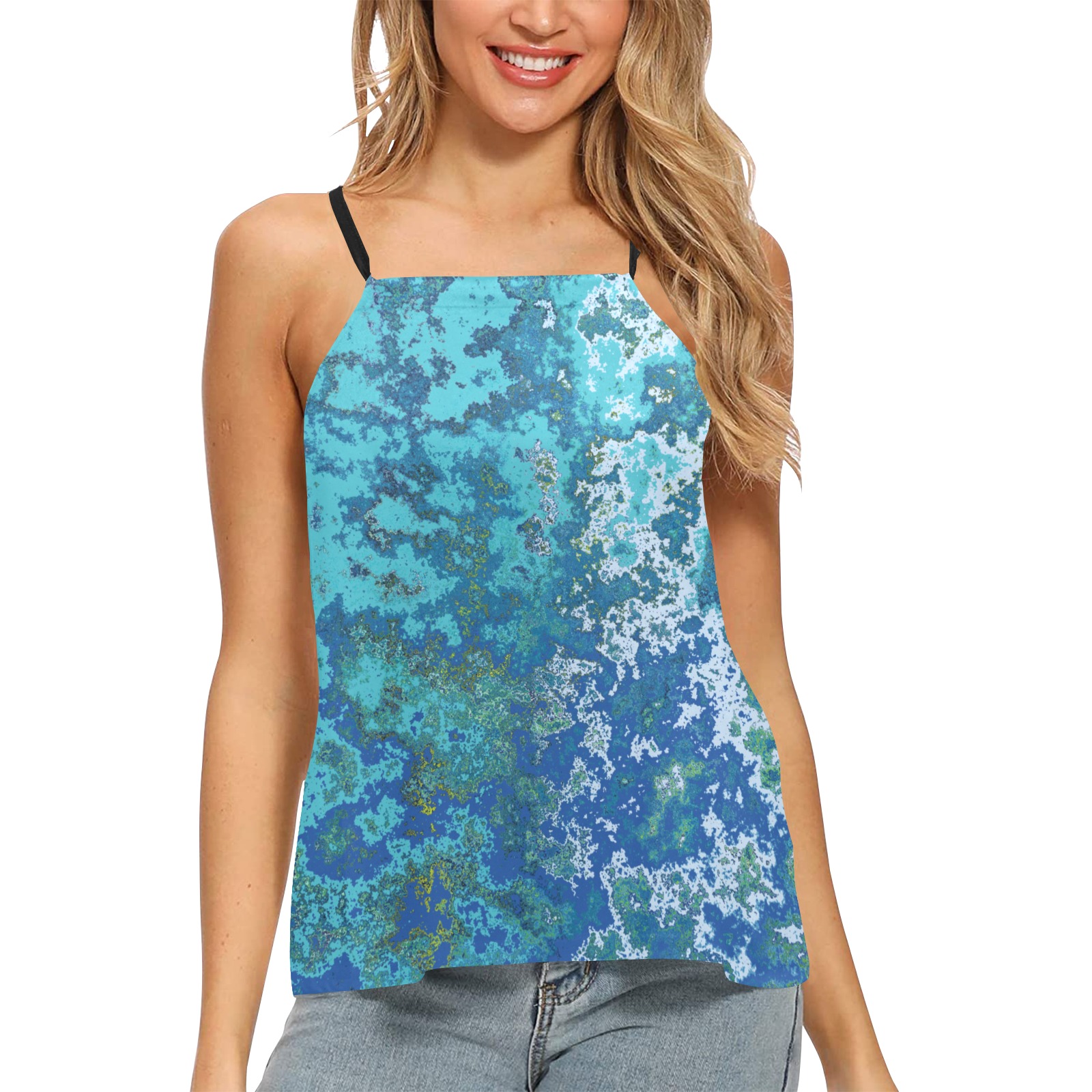 Halter neck top #29 Loose Fit Halter Neck Top (Model T68)