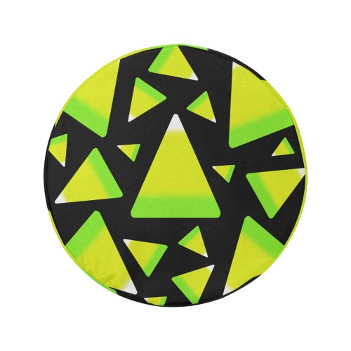 Candy Corn in Green and Yellow 34 Inch Spare Tire Cover