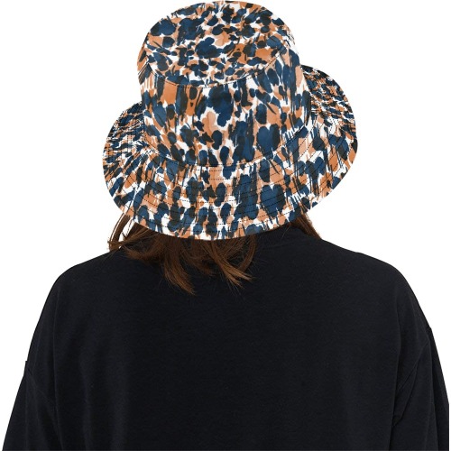 Dots brushstrokes animal print All Over Print Bucket Hat