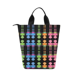 ROBOT LIKE ME Nylon Lunch Tote Bag (Model 1670)