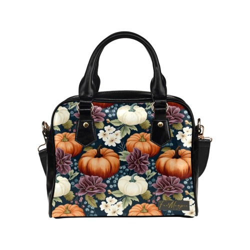 Pumpkin Flower Patch Handbag Shoulder Handbag (Model 1634)