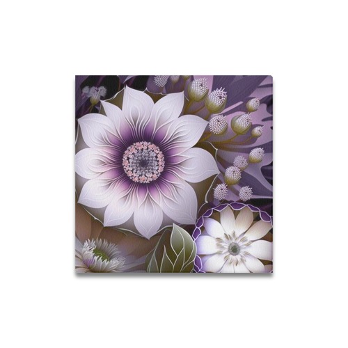 April Showers bring May Flowers Upgraded Canvas Print 16"x16"