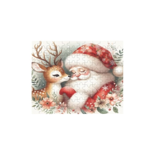 Santa And Reindeer 4