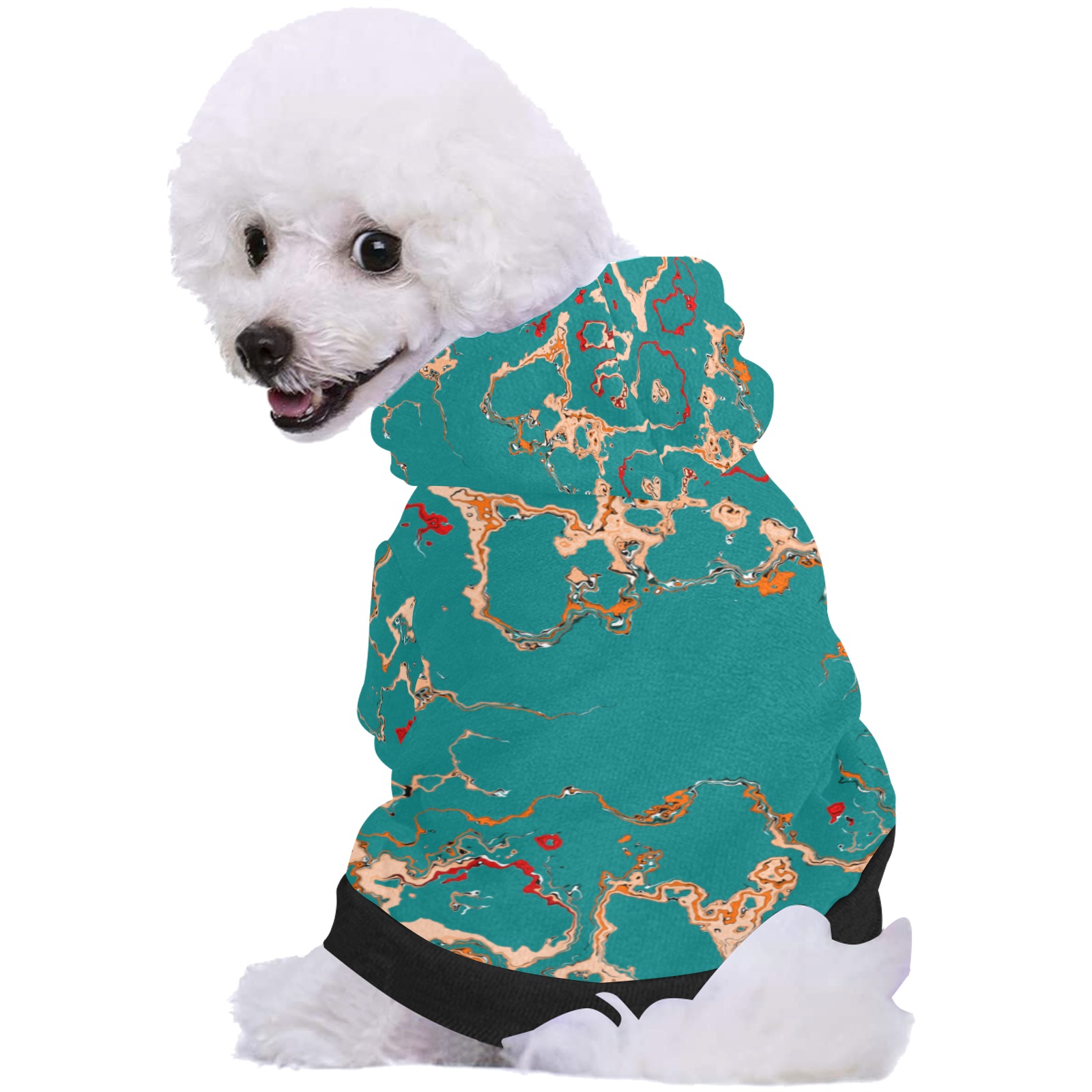 'Deep green', pretty pet hoodie. Pet Dog Hoodie