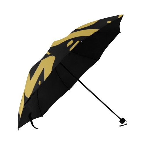 Black and Gold Tribal Anti-UV Foldable Umbrella (U08)