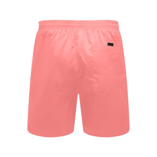 color light red Men's Mid-Length Beach Shorts (Model L51)