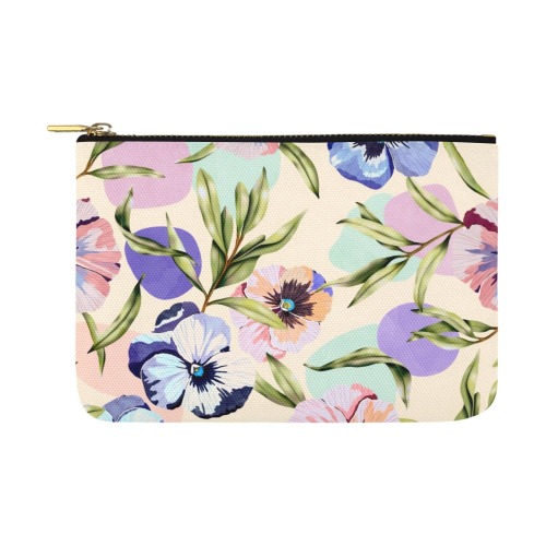Beautiful tropical garden pastel colors Carry-All Pouch 12.5''x8.5''