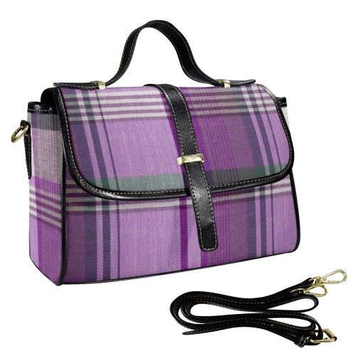 Purple Green Tartan Texture Pattern