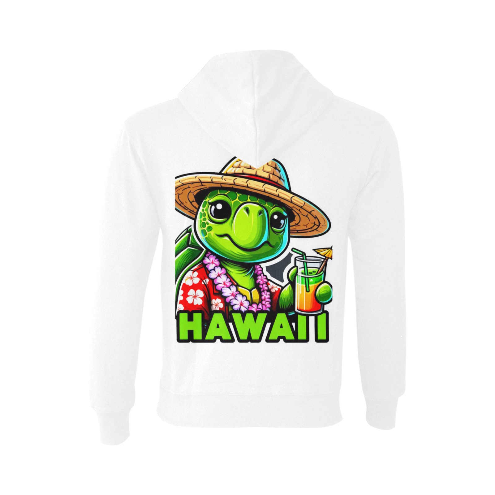 GREEN SEA TURTLE-HAWAII 3 Oceanus Hoodie Sweatshirt (NEW) (Model H03)