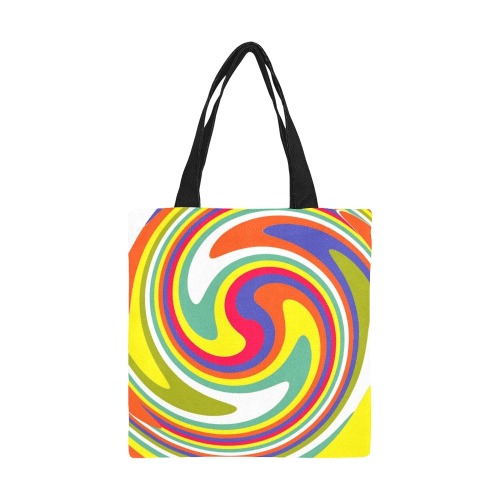 PATTERN-562 All Over Print Canvas Tote Bag/Small (Model 1697)