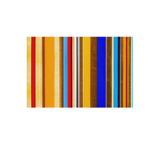Colorful abstract pattern stripe art Frame Canvas Print 48"x32"