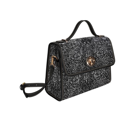 panther 8 Waterproof Canvas Bag-Black (All Over Print) (Model 1641)