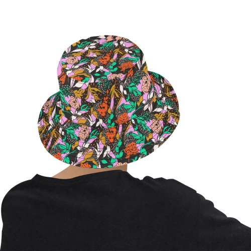 Modern floral simple 2 Unisex Summer Bucket Hat