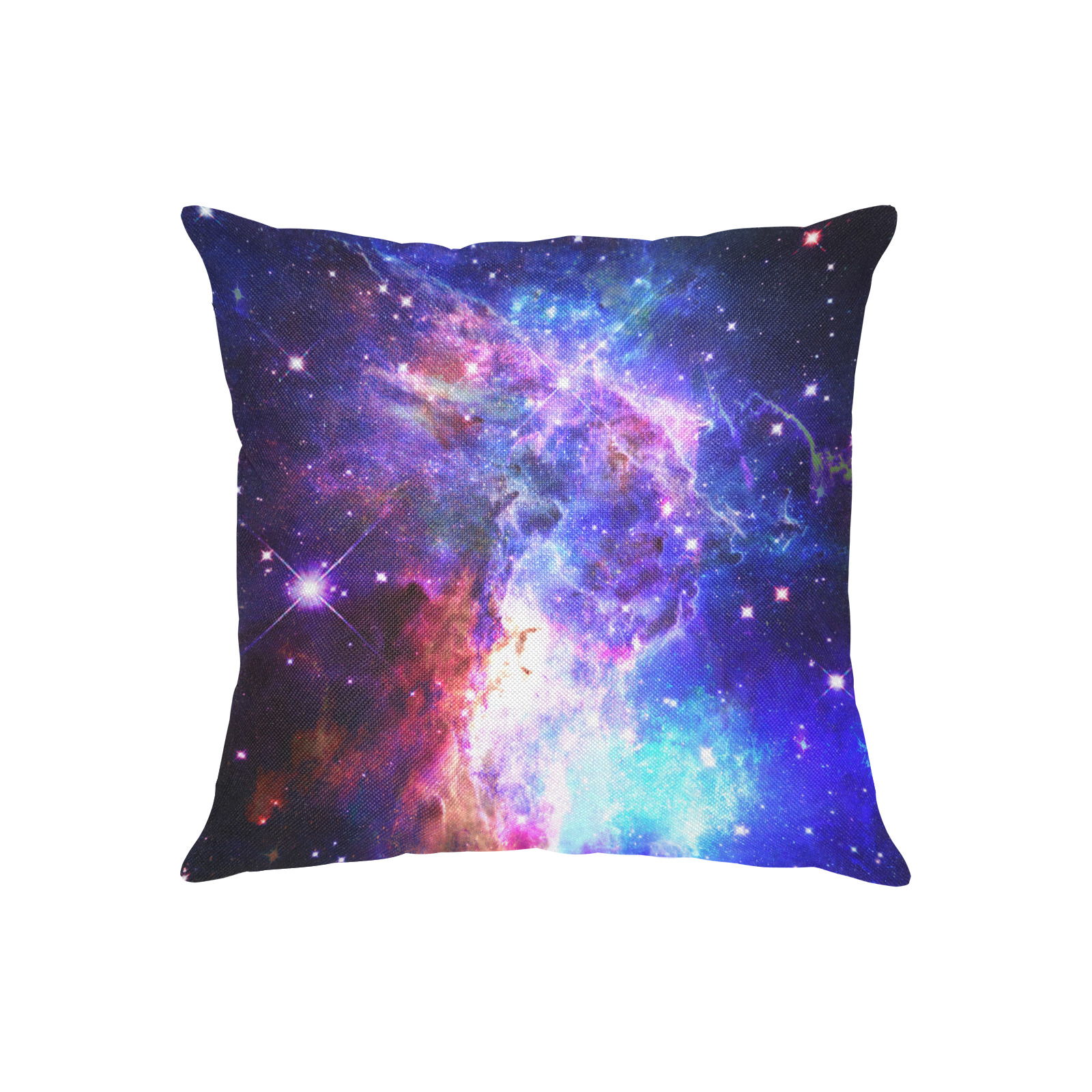 Mystical fantasy deep galaxy space - Interstellar cosmic dust Linen Zippered Pillowcase 18"x18"(Two Sides)