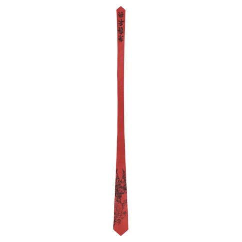 Chinese Dragon Tie Red Classic Necktie (Two Sides)