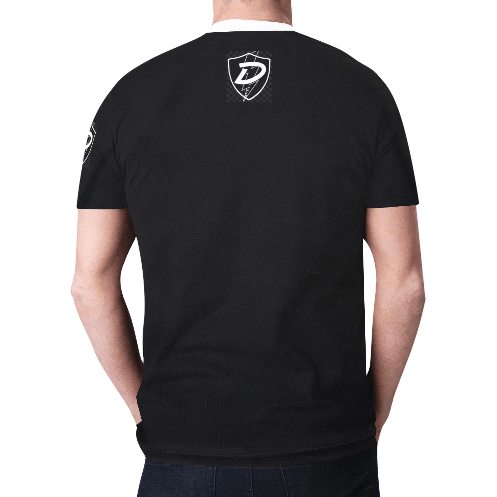 Dionio Clothing - T-Shirt ( Small Black Shield Logo) New All Over Print T-shirt for Men (Model T45)