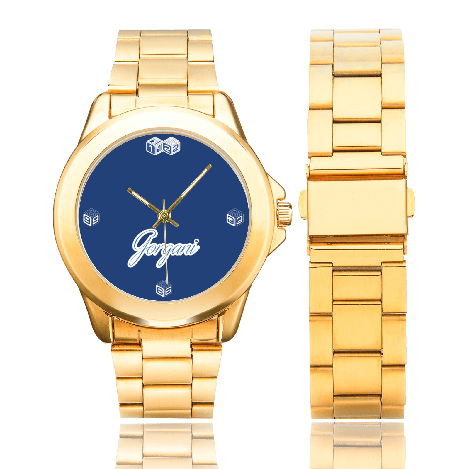 gorgani dice blue Custom Gilt Watch(Model 101)