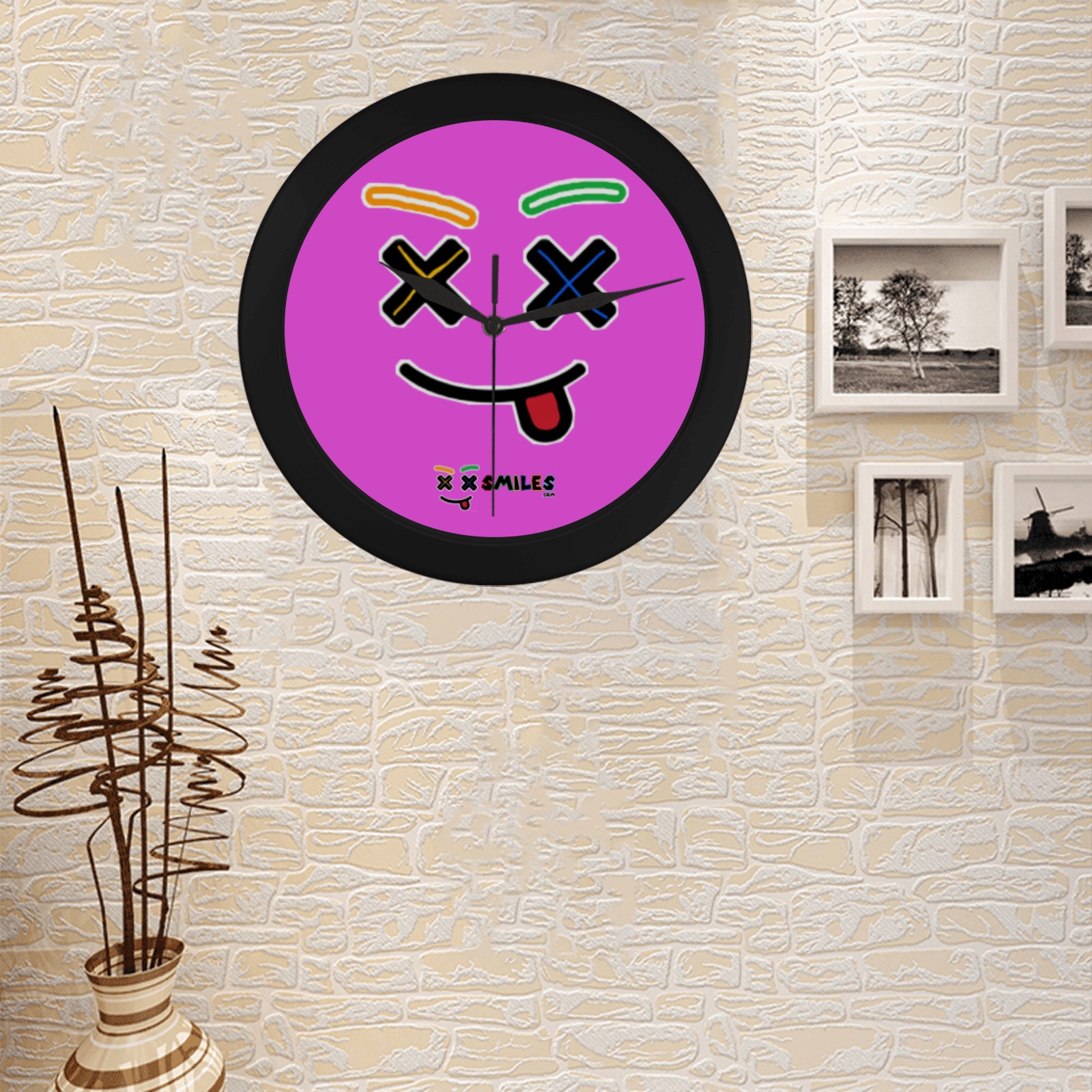 XXsmiles Wall Clock Circular Plastic Wall clock