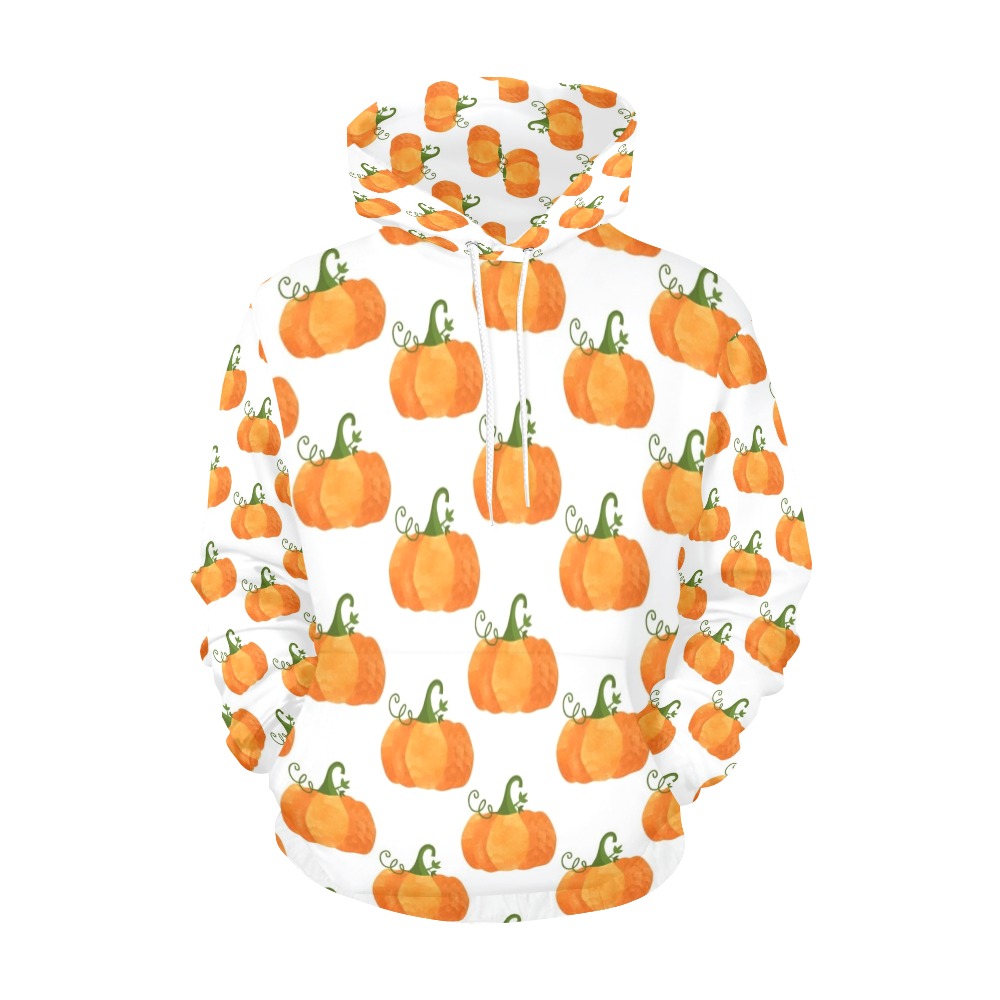 Sweet Pumpkins All Over Print Hoodie for Women (USA Size) (Model H13)