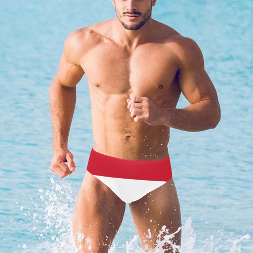 Flag_of_Yemen.svg Men's Swimming Briefs (Model L59)