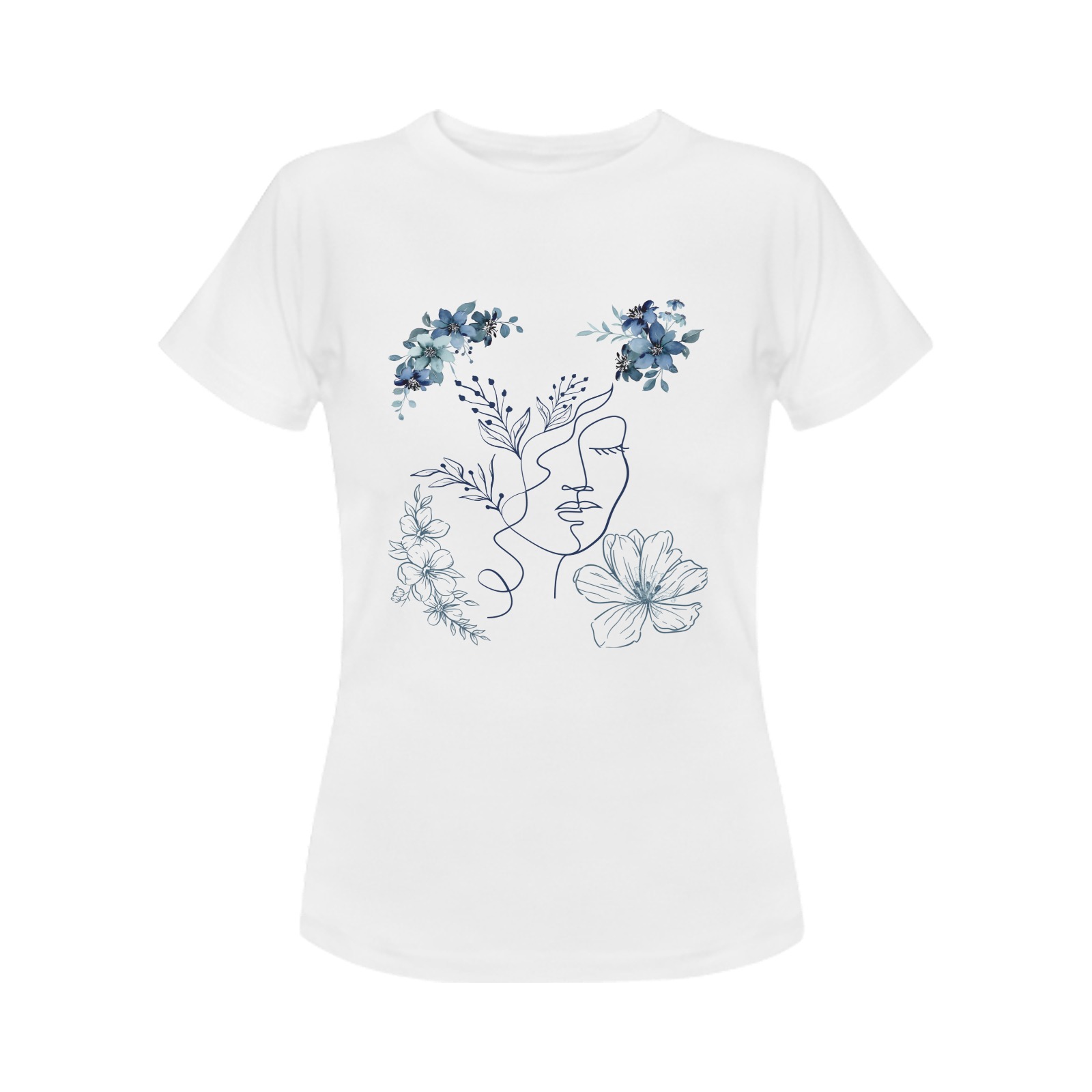 Mothers day Women's T-Shirt in USA Size (Two Sides Printing)