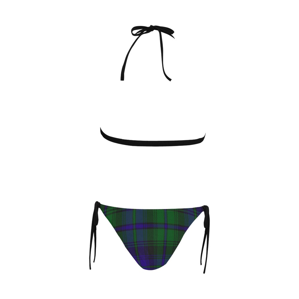 5TH. ROYAL SCOTS OF CANADA TARTAN Buckle Front Halter Bikini Swimsuit (Model S08)