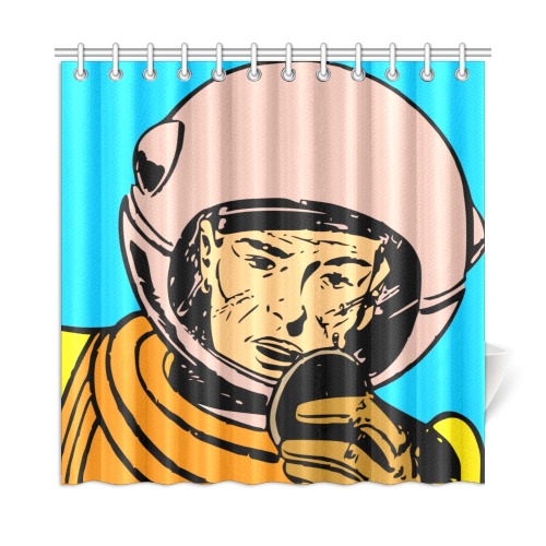 astronaut Shower Curtain 72"x72"