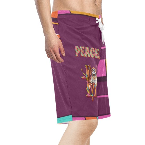 Peace Collectable Fly Men's All Over Print Board Shorts (Model L16)