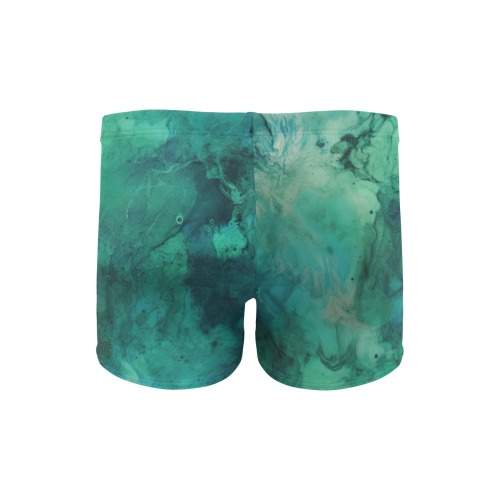 CG_a_green_and_blue_textured_surface_in_the_style_of_fluid_ink__8ea3f316-602e-4f64-bcf8-c283f84ca5b3 Men's Swimming Trunks (Model L60)
