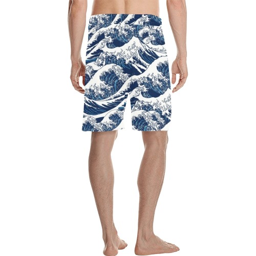 OCEAN WAVES Men's All Over Print Casual Shorts (Model L23)